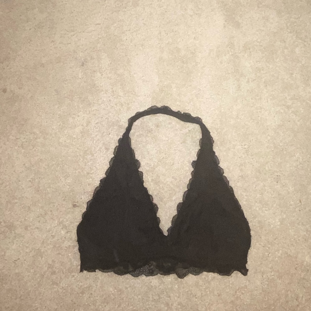 BLACK HALTER HOLLISTER BRALETTE - Picture 1 of 2
